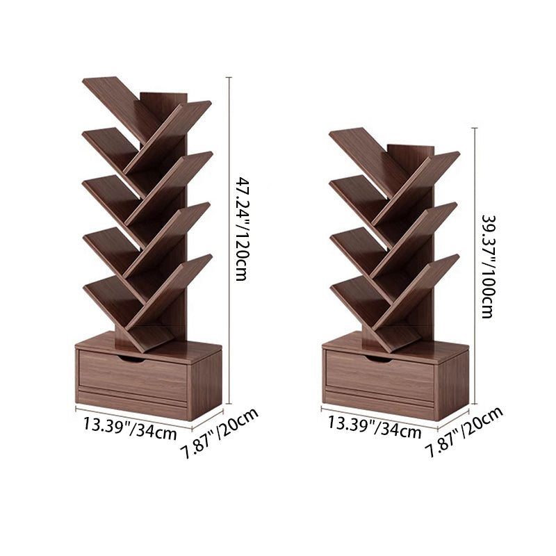 Contemporary Creative Rectangular Eco-Friendly Board 6/8/10/12 Tier Bookshelves For Home Office DFM-F