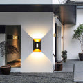 Modern Aluminum Lens Outdoor Waterproof Patio LED Wall Sconce Lamp Lumendat
