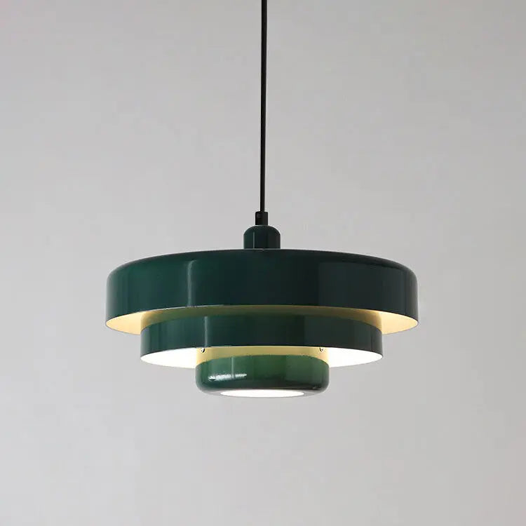 Nordic Vintage Multi-layered Round Metal 1-light Pendant Light Lumendat