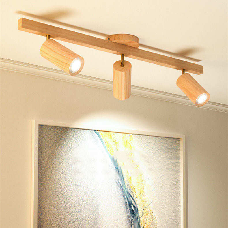 Simple Log Spotlight Track LED Semi-Flush Mount Ceiling Light Lumendat