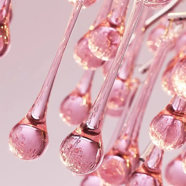 Modern Luxury Crystal Glass Aluminum Branch Water Drop 6/8/10/14 Chandeliers for Dining Room Lumendat
