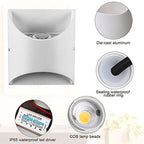 Modern Minimalist Solid Color Aluminum Square Outdoor Waterproof LED Wall Sconce Lamp Lumendat