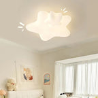 Lumendat Contemporary Creative Kids Star Moon Iron PE LED Flush Mount Ceiling Light For Bedroom Lumendat