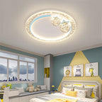 Lumendat Contemporary Creative Kids Round Orb Stars Hardware Acrylic LED Flush Mount Ceiling Light For Bedroom Lumendat