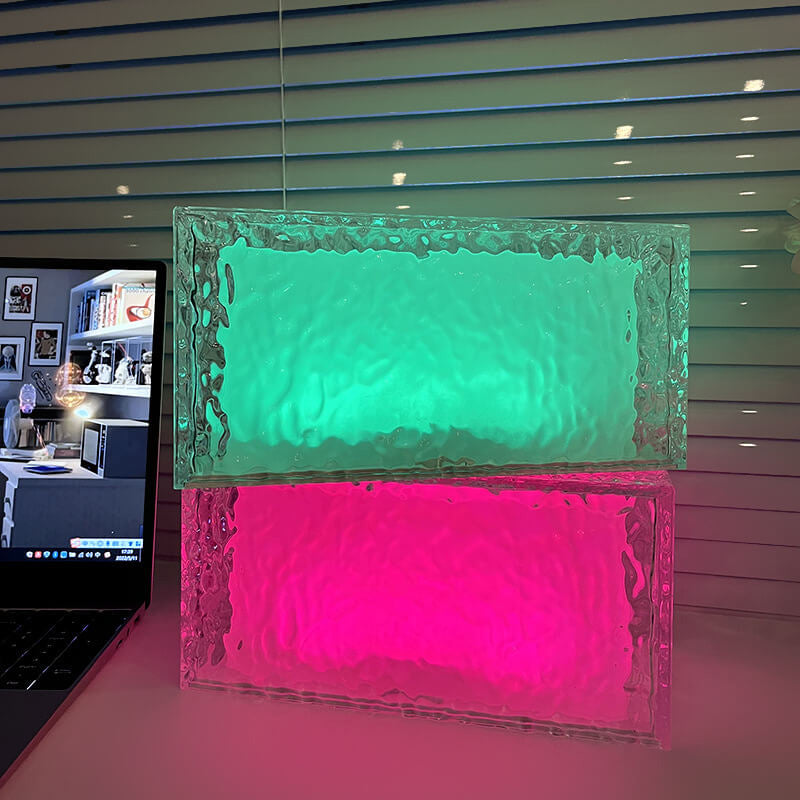 Creative Ice Cube Acrylic RGB LED Decorative Table Lamp Lumendat
