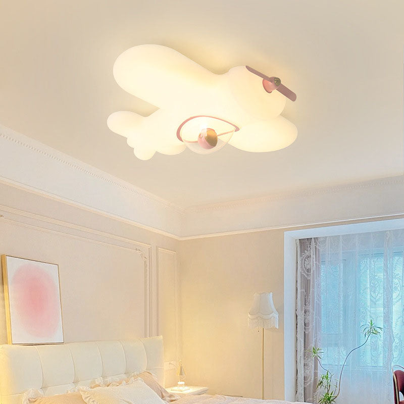 Lumendat Modern Simplicity Kids Plane Iron PE LED Flush Mount Ceiling Light For Bedroom Lumendat