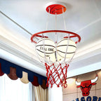Creative Cartoon Basketball 3-light Kids Chandelier Lumendat