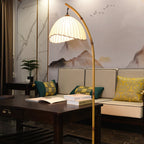 Retro Zen Simulation Bamboo Pole 1-Light Standing Floor Lamp Lumendat