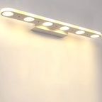 Modern Simple White Long Oval Acrylic Vanity Light 4/6 Light Wall Sconce Lamp Lumendat