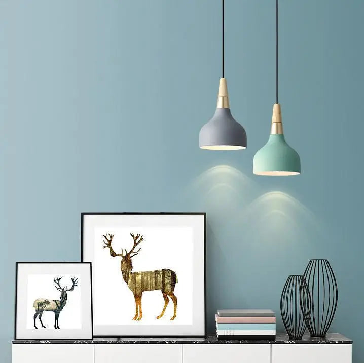 Creative Modern Macaron Disc Art 1-light Pendant Light modern luxury lighting fixture
