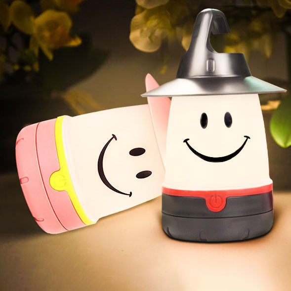 Creative Smiley Lantern Outdoor Camping LED Decorative Table Lamp Lumendat