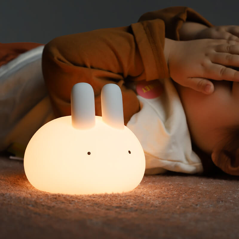 Lumendat Creative Cartoon Bunny Silicone LED Pat Night Light Table Lamp Lumendat