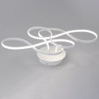 Modern Transitional Irregular Strip Aluminum Acrylic LED Semi-Flush Mount Ceiling Light For Living Room Lumendat