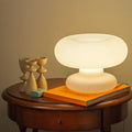 Danish Milk White Mushroom 1-Light Table Lamp Lumendat