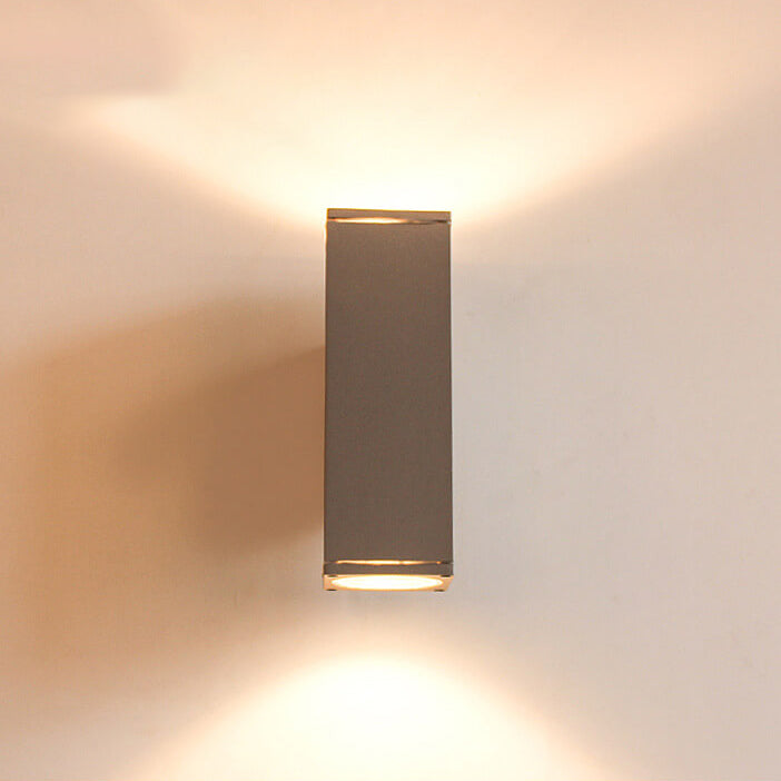 Modern Minimalist Square Column LED Luminous Outdoor Waterproof Wall Sconce Lamp Lumendat