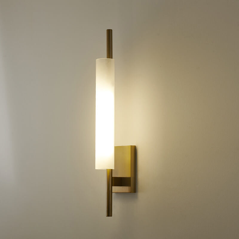 Modern Luxury Long Glass Column Design LED Wall Sconce Lamp Lumendat