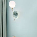 Contemporary Creative Cartoon Bear Balloon Iron Resin Glass 1-Light Wall Sconce Lamp For Bedroom Lumendat