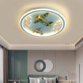 Lumendat Contemporary Creative Cartoon Fighter Unicorn Resin Acrylic LED Kids Flush Mount Ceiling Light For Bedroom Lumendat