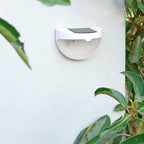Solar Semi Circle Outdoor Waterproof Light Shadow Fence Wall Sconce Lamp Lumendat