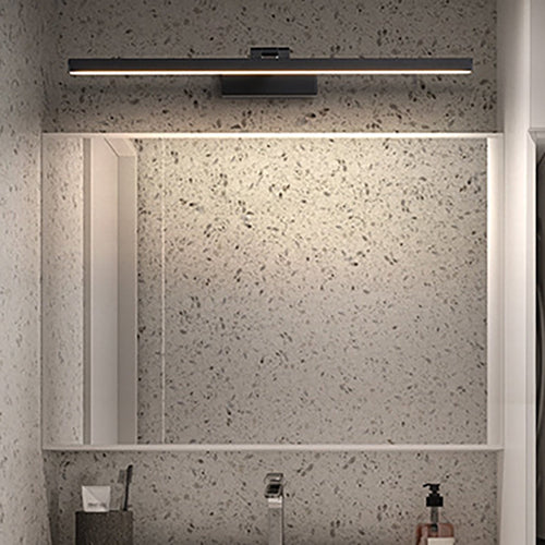 Modern Minimalist Long Iron Aluminum PC LED Vanity Light Wall Sconce Lamp For Bathroom