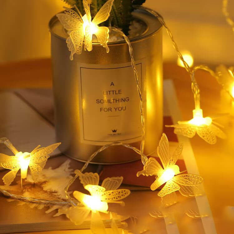 Modern Creative Butterfly Outdoor Patio Garden LED String Lights Lumendat