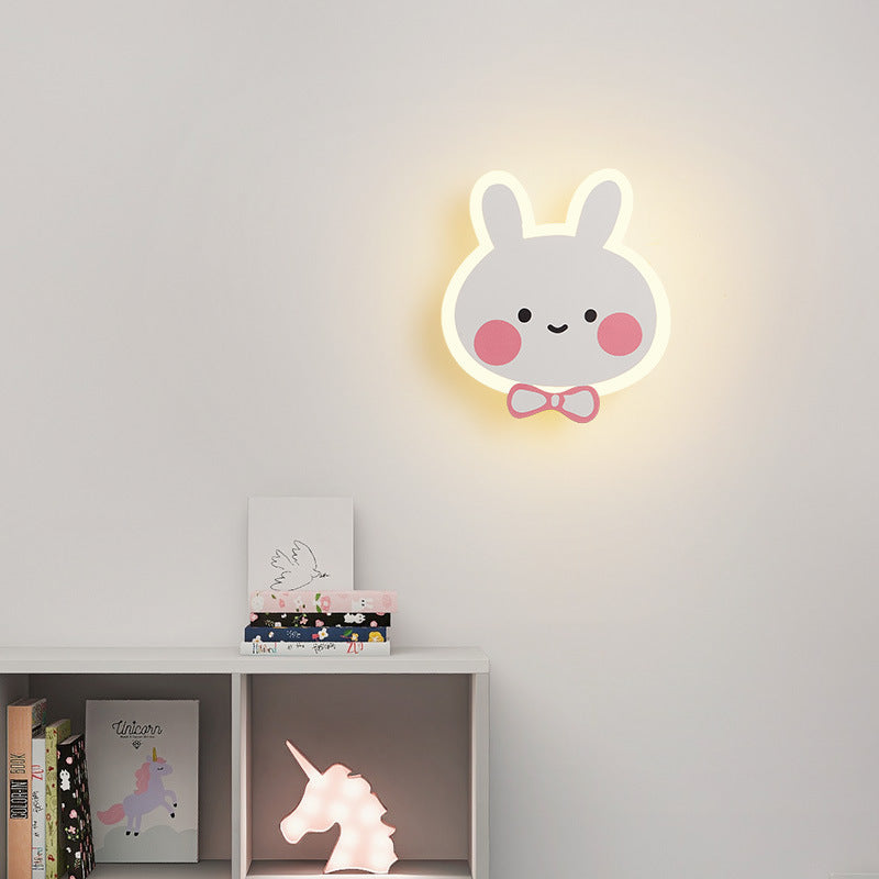 Lumendat Contemporary Creative Acrylic Cartoon Fairy Astronaut Iron LED Kids Wall Sconce Lamp For Bedroom Lumendat