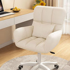 Modern Minimalist Square Back Velvet Cotton Nylon Desk Chair Backrest Armrest For Home Office DFM-F
