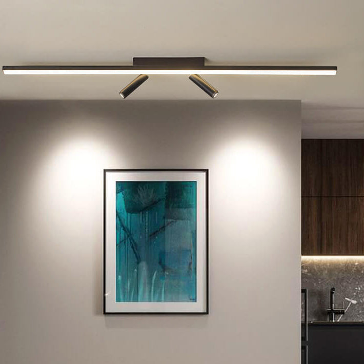 Modern Minimalist Long Strip LED Spotlight Flush Mount Ceiling Light Lumendat