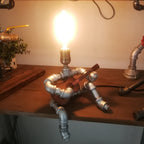 Industrial Plumbing Guitar Robot 1-Light Table Lamp Lumendat
