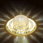 Minimalist Light Luxury Crystal Round Spotlight LED Flush Mount Ceiling Light Lumendat