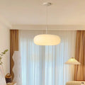 Modern Minimalist Oval Iron Pe LED Pendant Light for Living Room BulbSquare