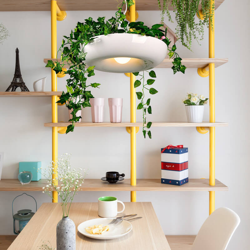 Modern Art Deco Sky Garden Round Shade 1-light Pendant Light for Dining Room