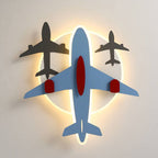 Lumendat Contemporary Creative Aircraft Shape Iron Acrylic Aluminum LED Cartoon Kids Flush Mount Ceiling Light Lumendat