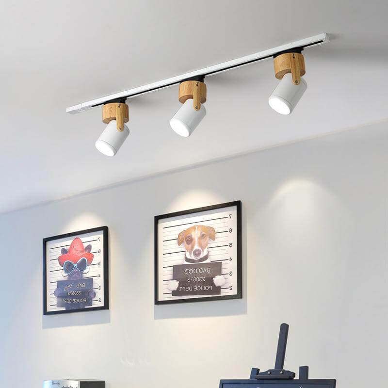 Modern Minimalist Hardware Long Spotlight Track Light 1/3 Light LED Flush Mount Ceiling Light For Living Room & Bedroom Lumendat
