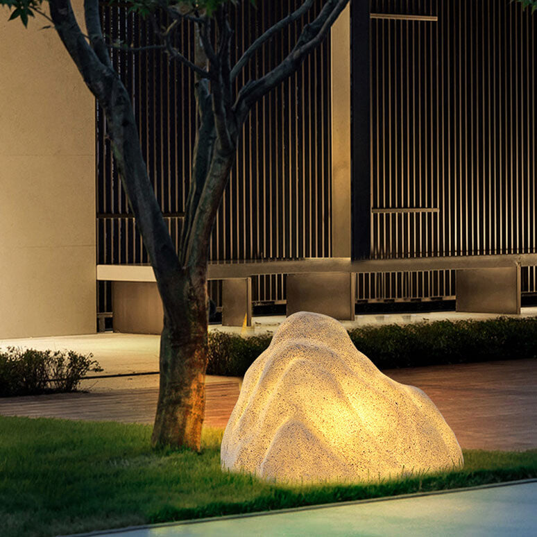 Modern Stone Rockery Outdoor Waterproof LED Garden Landscape Light Lumendat