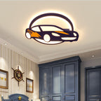 Lumendat Contemporary Creative Iron Acrylic Cartoon Sports Car LED Kids Flush Mount Ceiling Light For Bedroom Lumendat