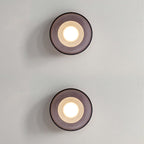 Nordic Vintage Round Hardware Glass LED Wall Sconce Lamp