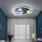 Lumendat Cartoon Creative Aircraft Space LED Kids Flush Mount Ceiling Light Lumendat