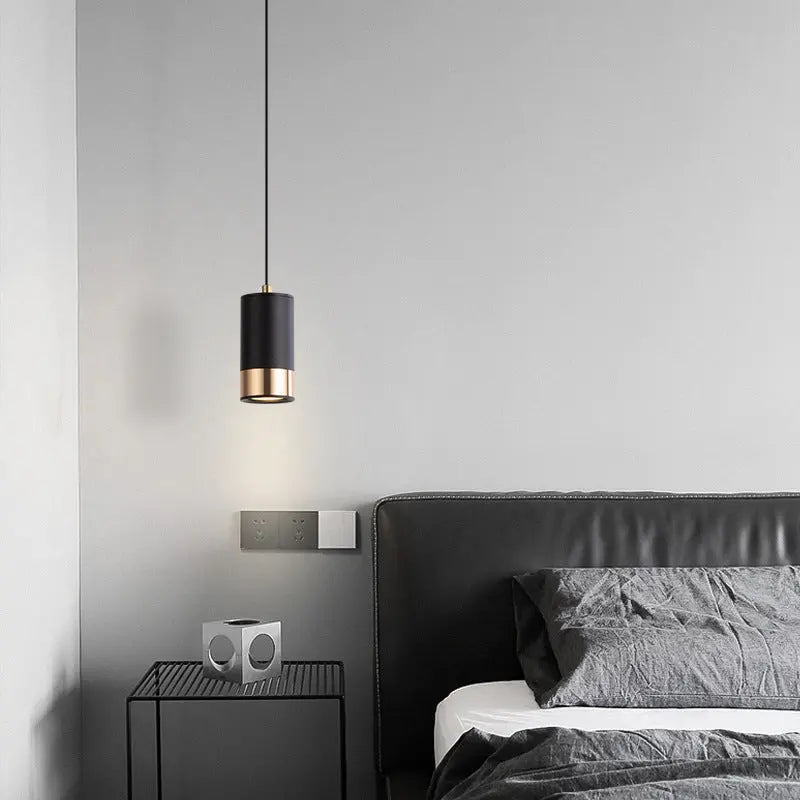 Nordic Minimalist Column Iron Mini 1-light Pendant Light Lumendat