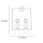 Lumendat Contemporary Creative Iron Children's Ball 2-Light Wall Sconce Lamp For Bedroom Lumendat