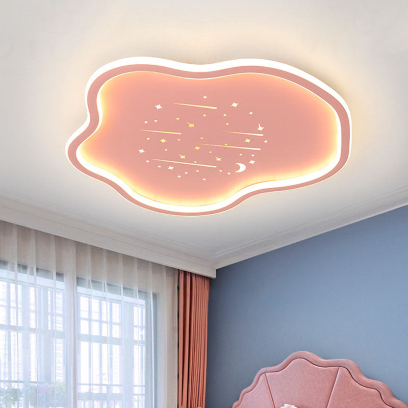 Lumendat Contemporary Creative Kids Cloudy Iron Silicone LED Flush Mount Ceiling Light For Bedroom Lumendat