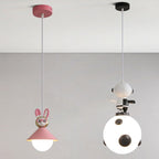 Lumendat Nordic Cartoon Resin Rocket Snowman 1-Light Kids Pendant Light Lumendat