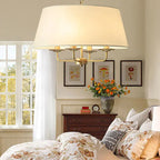 European Vintage Classic Iron Cloth 4-light Pendant Light Lumendat