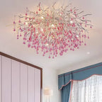 Modern Luxury Crystal Glass Aluminum Branch Water Drop 6/8/10/14 Chandeliers for Dining Room Lumendat