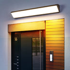 Contemporary Industrial Rectangular Aluminum PC Waterproof LED Wall Sconce Lamp For Outdoor Patio