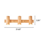 Modern Minimalist Wood Track Spotlight 1/2/3 Light Wall Sconce Lamp