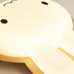 Modern Funny Bunny Kids Iron Acrylic LED Flush Mount Light