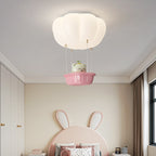 Lumendat Modern Simplicity Kids PE Iron Pumpkin Hot Air Balloon Bear LED Flush Mount Ceiling Light For Bedroom Lumendat