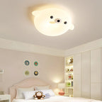 Lumendat Adorable Cream Style Cartoon Seal LED Kids Flush Mount Ceiling Light Lumendat