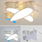 Lumendat Creative Simplicity Airplane Acrylic LED Kids Flush Mount Ceiling Light Lumendat